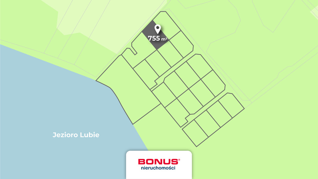 Najpiękniesze działki nad jeziorem Lubie:) (3)