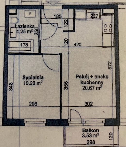 Komfortowe 2 pokoje z balkonem i garażem. (11)