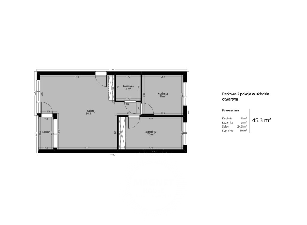 Rozkładowe 2 pok (możliwe 3) z balkonem blisko WSM (12)