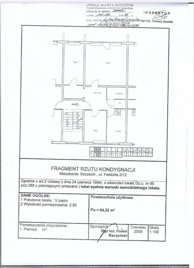 Mieszkanie, 4 pok., 64 m2, Szczecin Świerczewo (11)