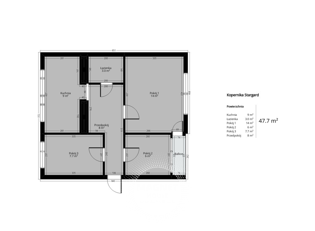 3 pokoje z balkonem Os. Kopernika (10)