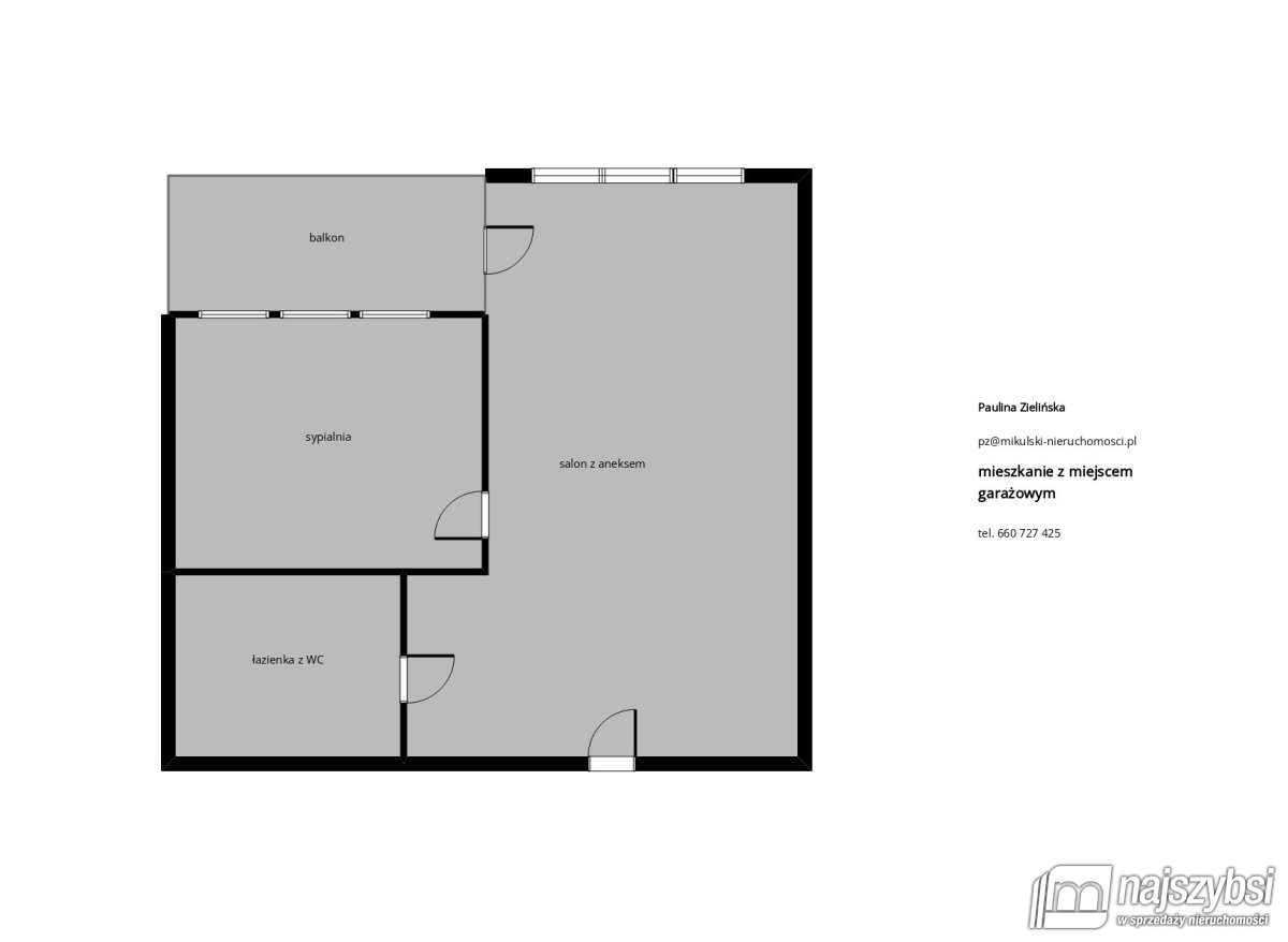 KOŁOBRZEG-MIESZKANIE 2pok. Z GARAŻEM 700m OD PLAŻY (18)