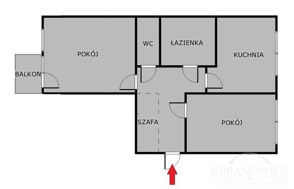 2-pok. mieszkanie z balkonem, ul. Nowowiejskiego. (9)