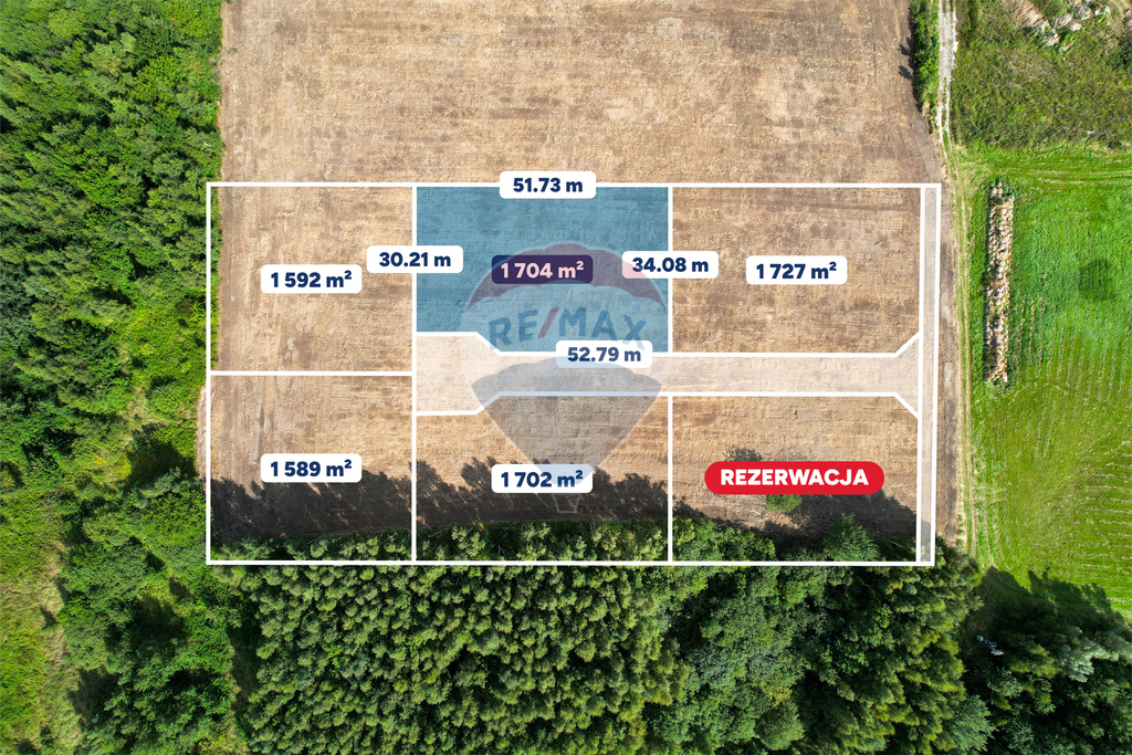 Działka budowlana 1704 m2: Koszalin Łabusz  94/24 (2)
