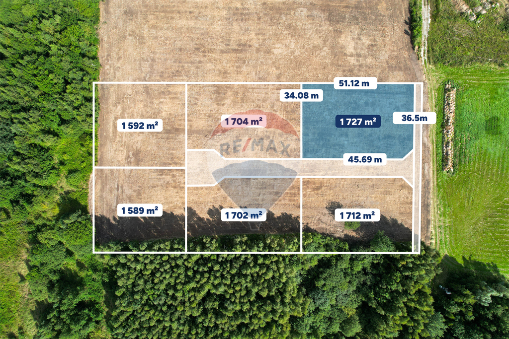 Działka budowlana 1727 m²: Koszalin Łabusz  94/25 (2)
