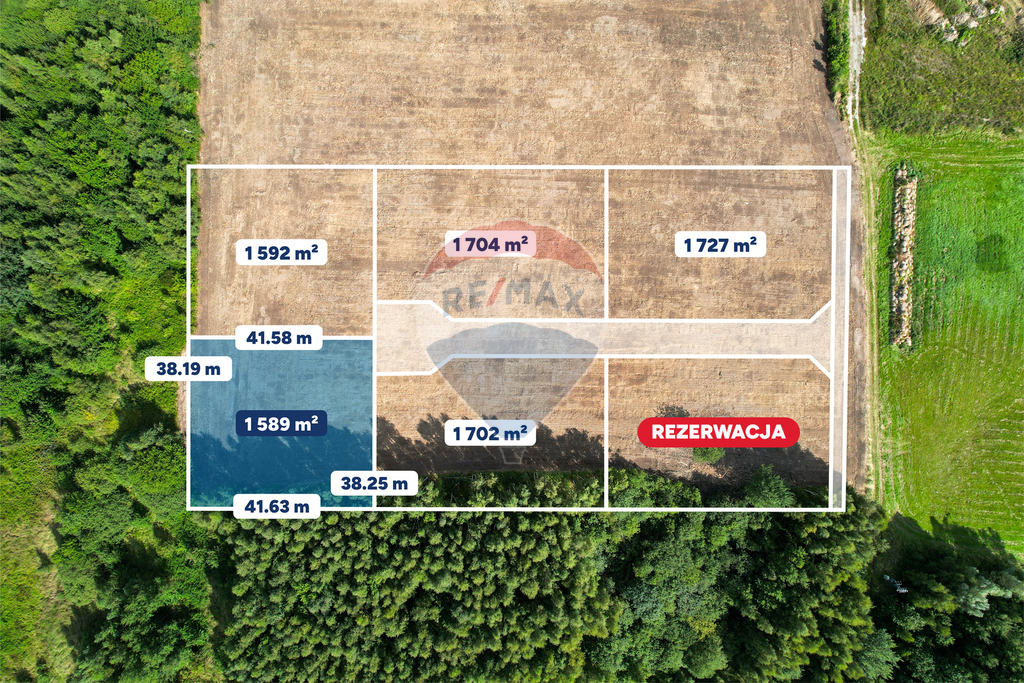 Działka budowlana 1589 m2: Koszalin Łabusz  94/27 (2)