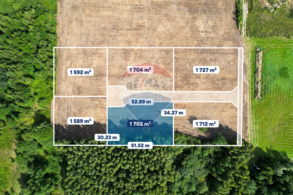 Działka budowlana 1702 m²: Koszalin Łabusz  94/28 (2)