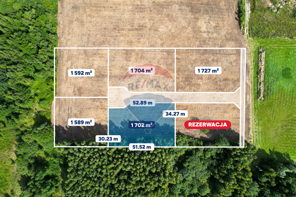 Działka budowlana 1702 m2: Koszalin Łabusz  94/28 (2)