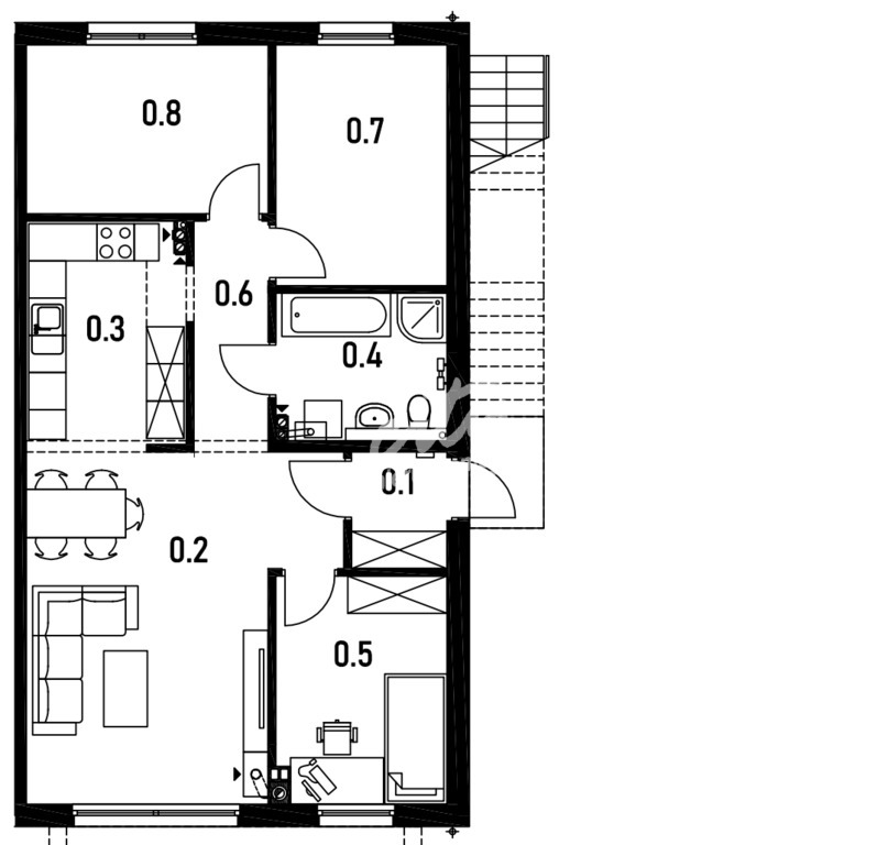 Osów - bezczynszowe mieszkanie z ogródkiem! (2)