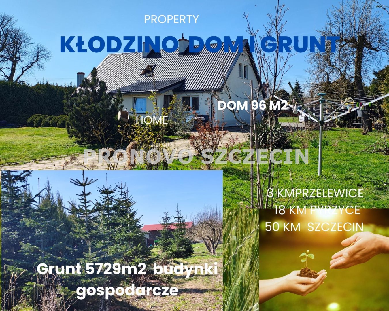 Kłodzino,Przelewice nieruchomość gruntowa dom  (1)