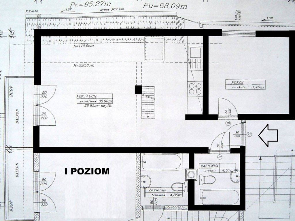 Mieszkanie dwupoziomowe w Zieleniewie (17)
