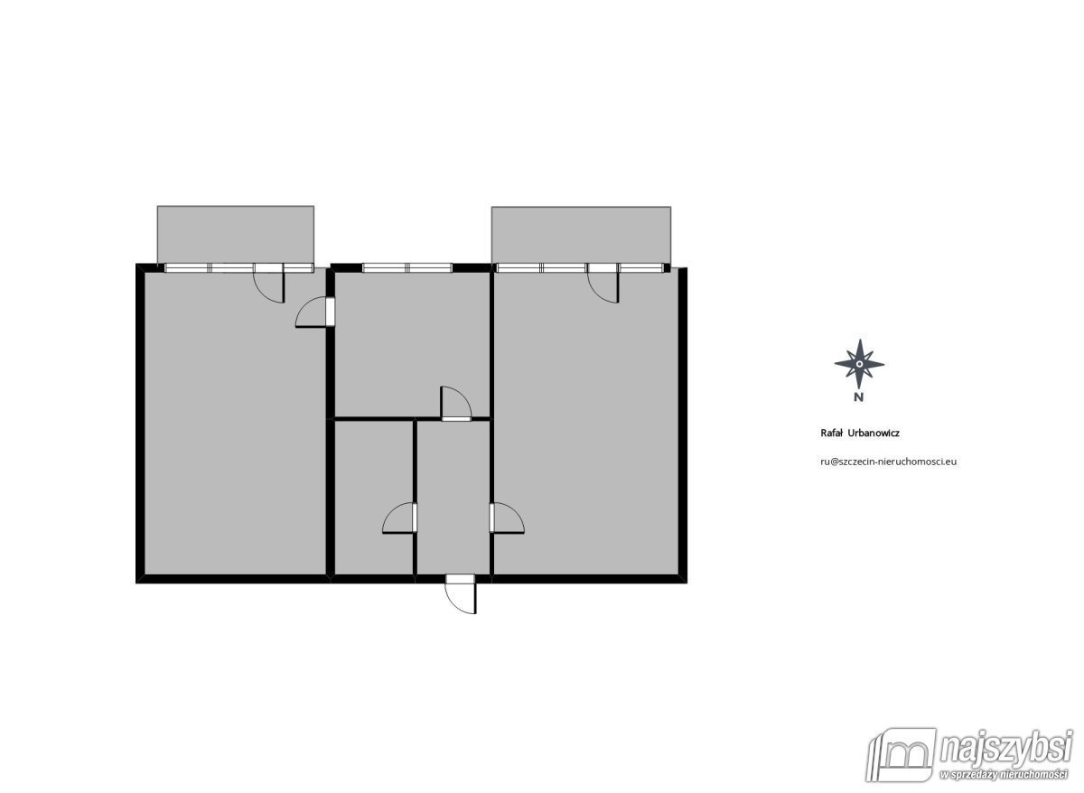 Szczecin - Centrum 59m2 dwa balkony i garaż (28)