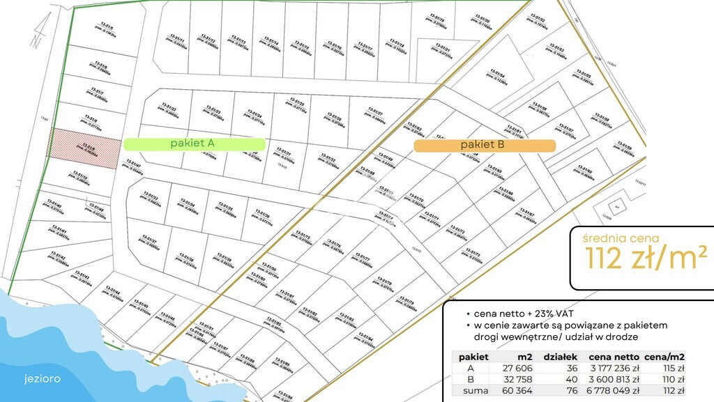 Działki rekreacyjne z linią brzegową jeziora! (4)