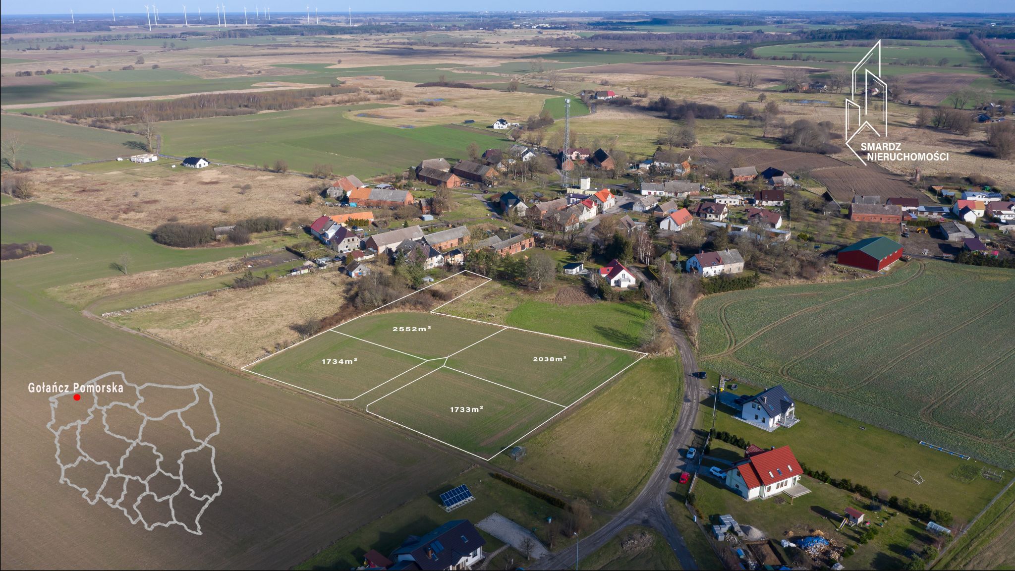 Działki budowlane, pod zabudowę mieszkaniową jednorodzinną Gołańcz Pomorska (30)