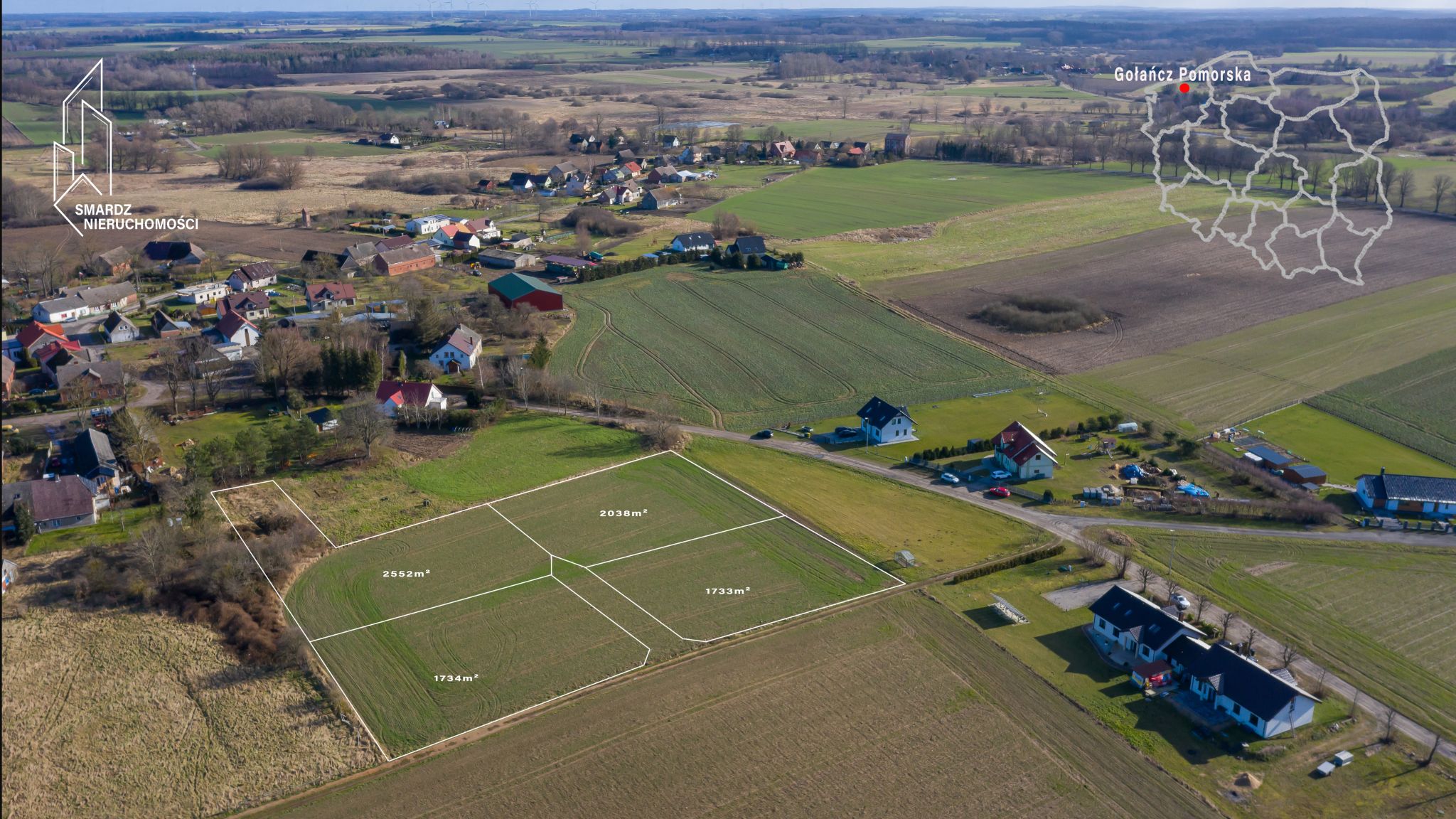 Działki budowlane, pod zabudowę mieszkaniową jednorodzinną Gołańcz Pomorska (50)