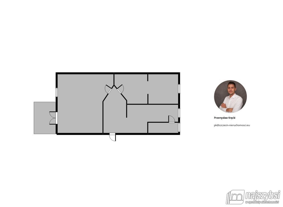 Szczecin – Przestronne 2 pok. z balkonem w centrum (30)