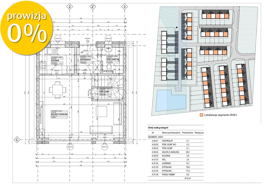 Gumieńce  4 pokoje 88m2 + 2 m. p (18)