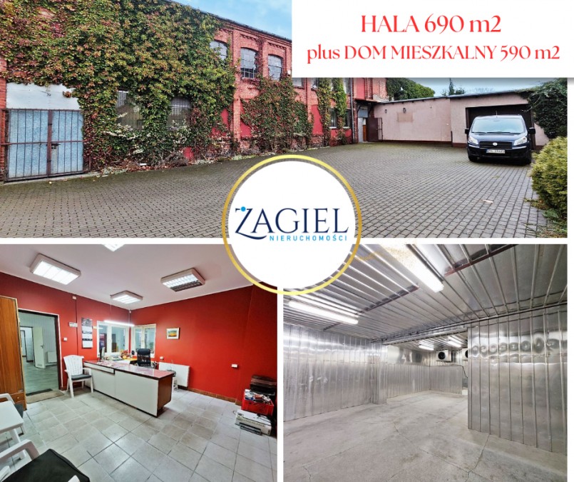 Hala/magazyn usługowa + dom jednorodzinny (1)