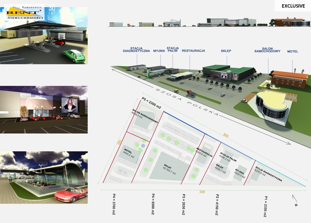 Działka komercyjna z projektem - centrum usług (6)