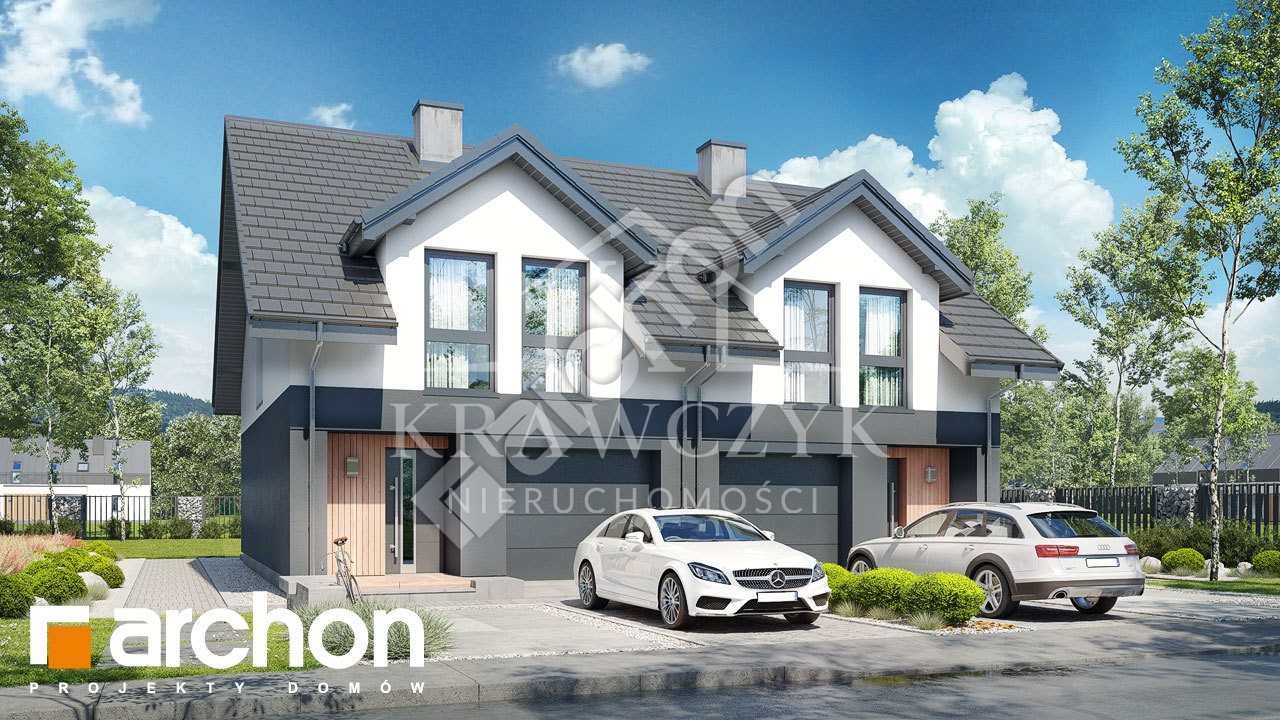 5 pokojowy bliźniak z garażem, trawa, ogrodzenie. (7)