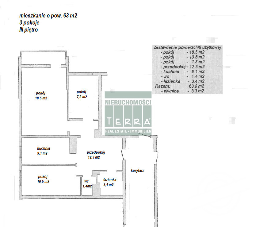 3 pokojowe mieszkanie w CZERWIEŃSKU (13)