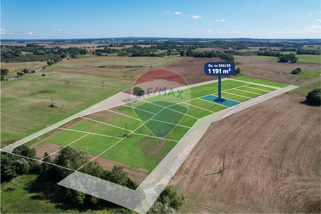 Na sprzedaż działka budowlana 1191 m2 | Będzino (3)