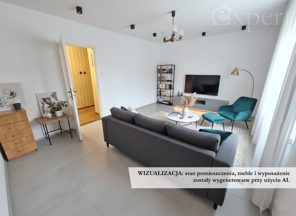 1 piętro, balkon, dwa pokoje ulica 1 Maja (5)