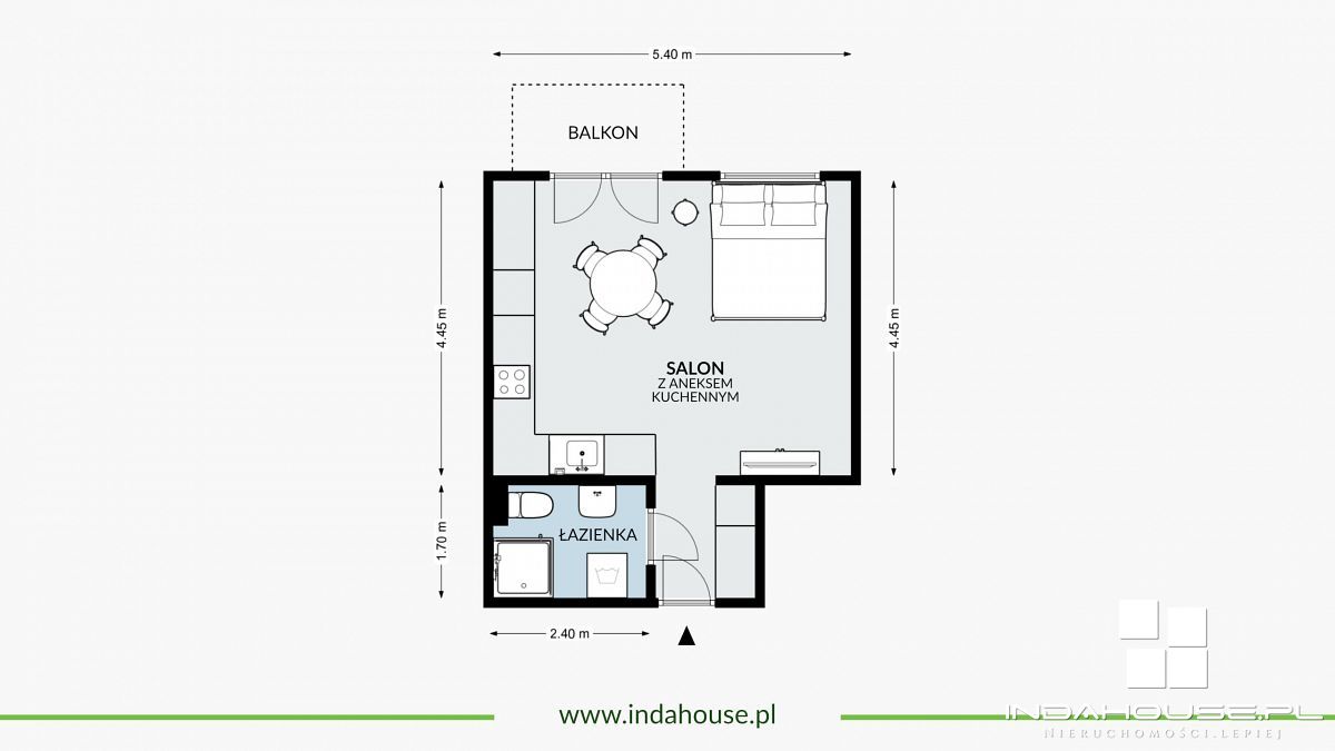 Nowe, 1 pokojowe mieszkanie ul. Morska Słupsk (9)