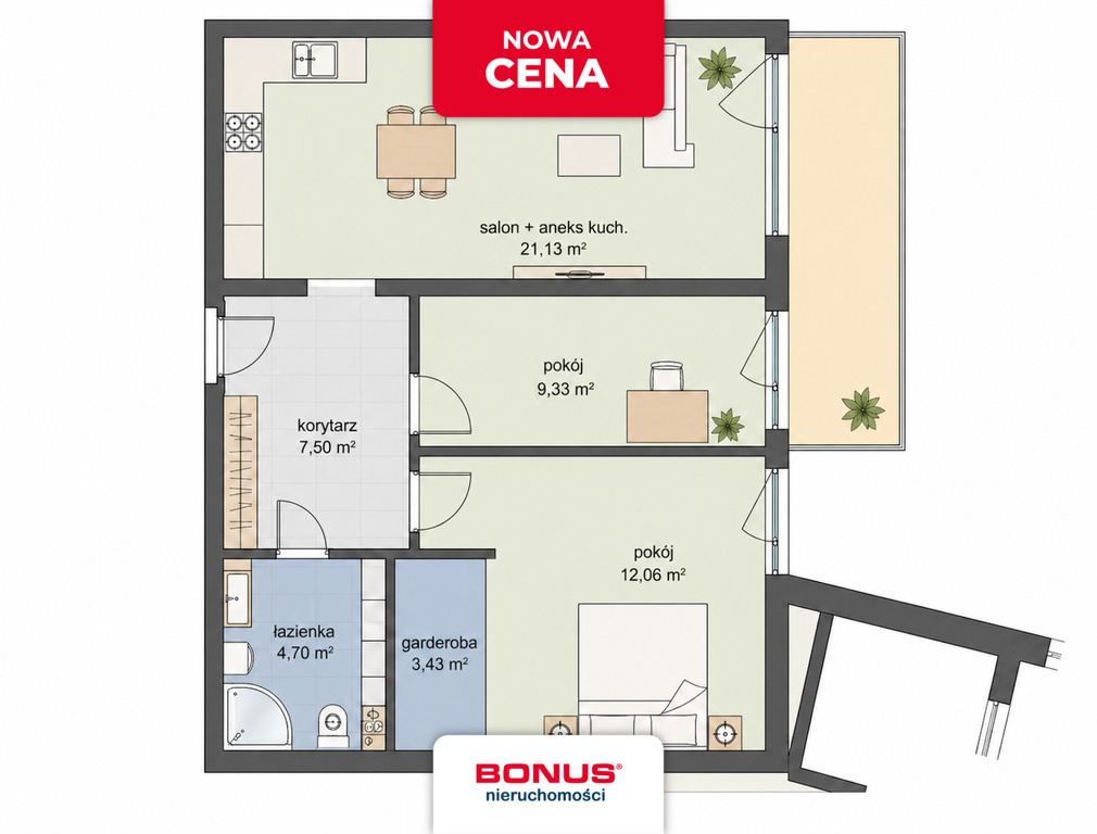 Duży balkon, miejsce garażowe, komórka lokatorska (1)