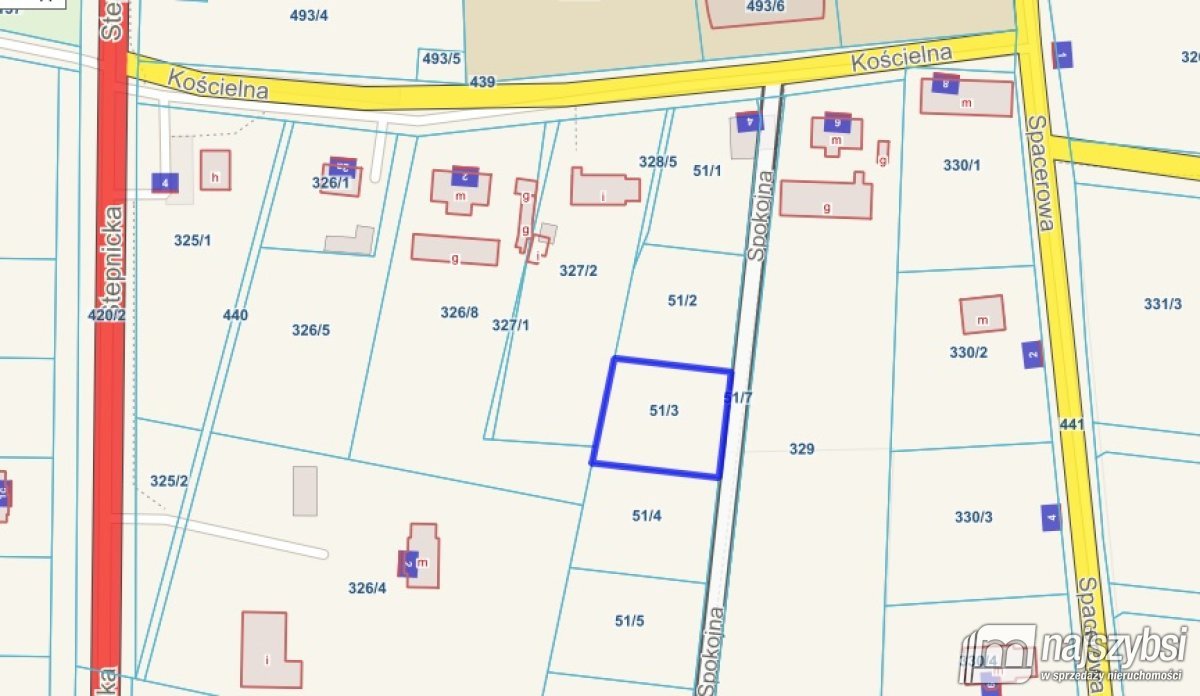 Krępsko - działka z wz przy kościele (1)