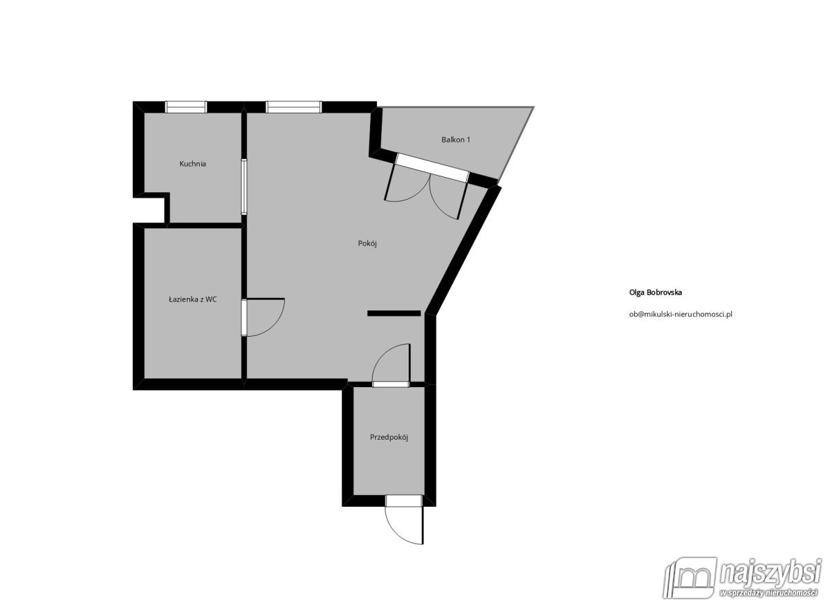 Szczecin Dąbie - duża kawalerka z balkonem (25)
