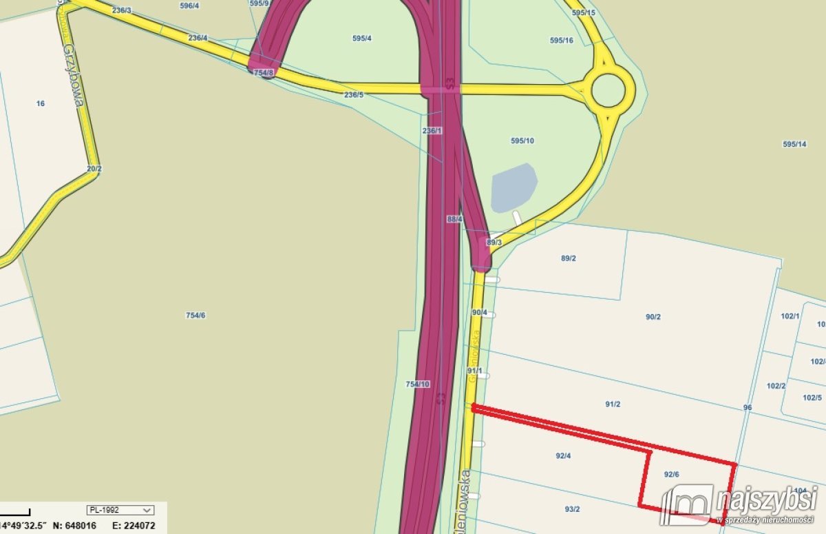 Goleniów/Miękowo- działka przy drodze S3 (2)