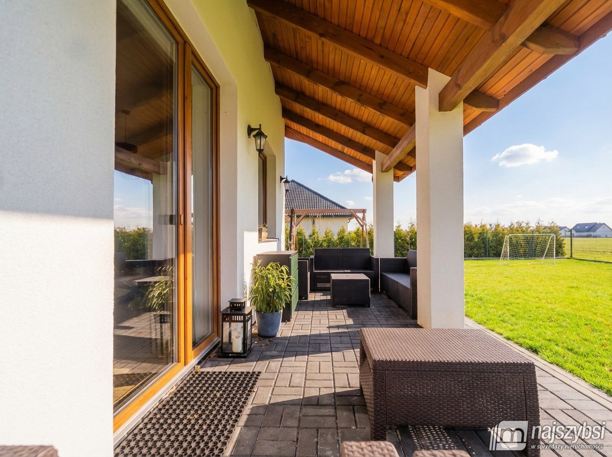 Białuń k. Goleniowa- umeblowany dom z 2022 r. (33)