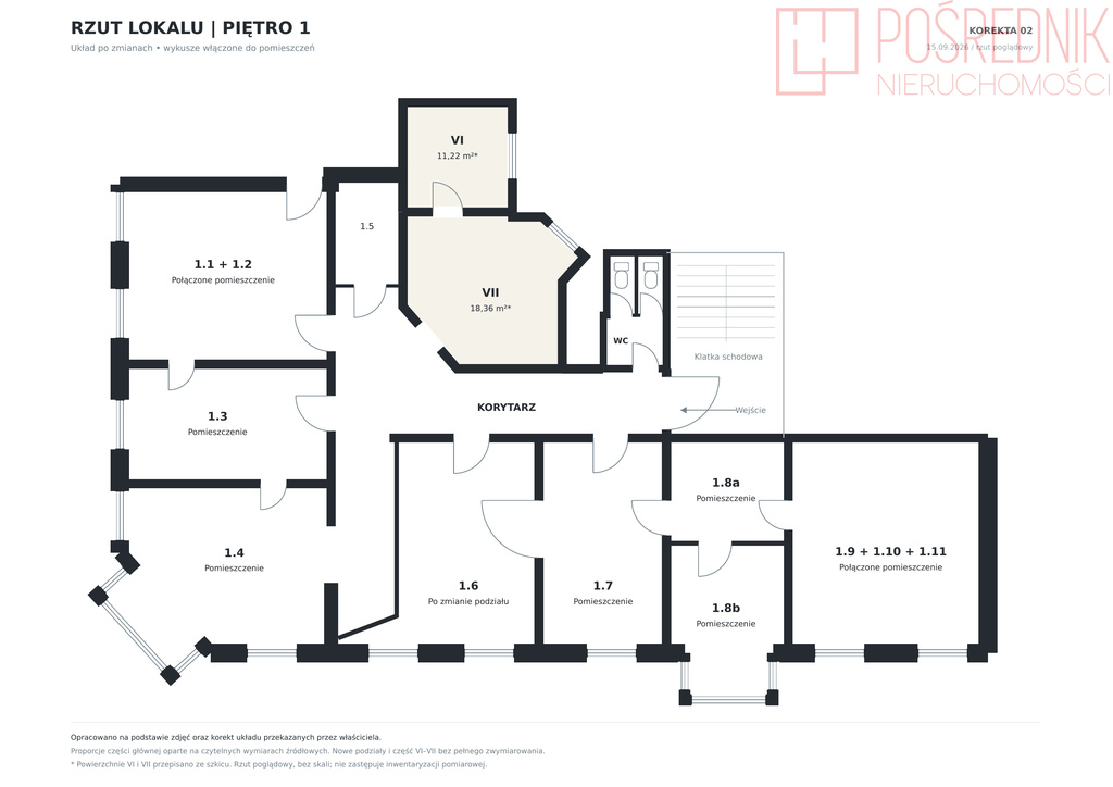 Lokal biurowy 221m2 przy al. Wojska Polskiego, 1p (14)