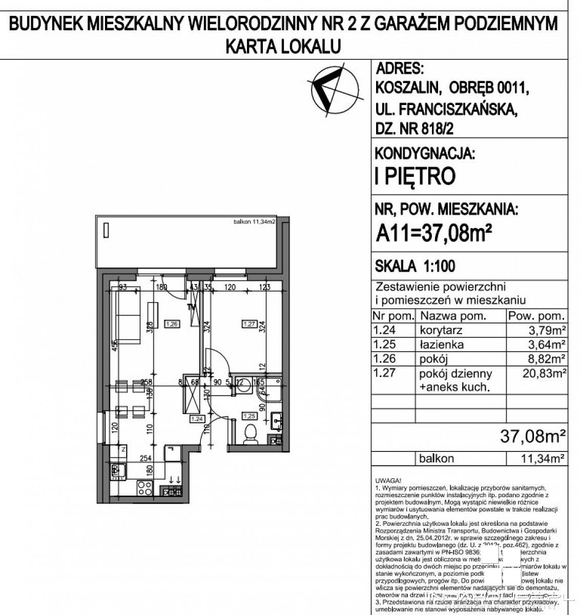  2 pokojowe mieszkanie  balkonem  (5)