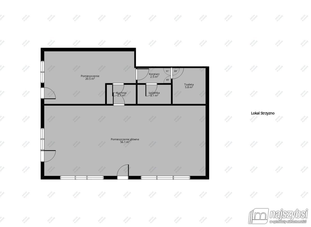 STRZYŻNO - gm. STARGARD - lokal na sprzedaż,  88m2 (18)