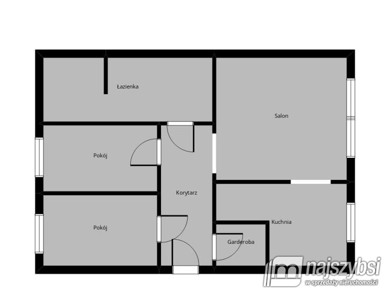 Koszalin- 3-pokojowe mieszkanie, duży parking (12)