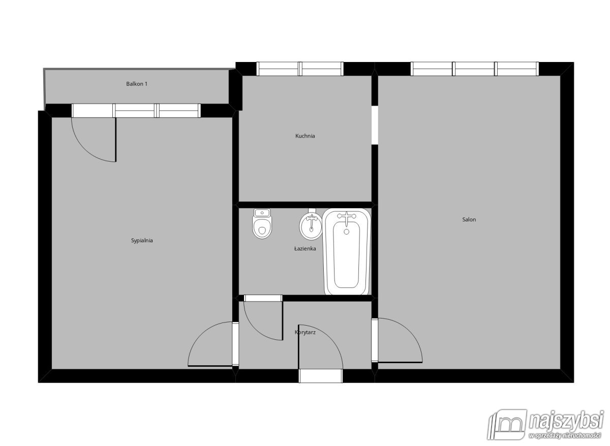 STARGARD- STARÓWKA - 2 pokoje 48m2 TANIO (15)
