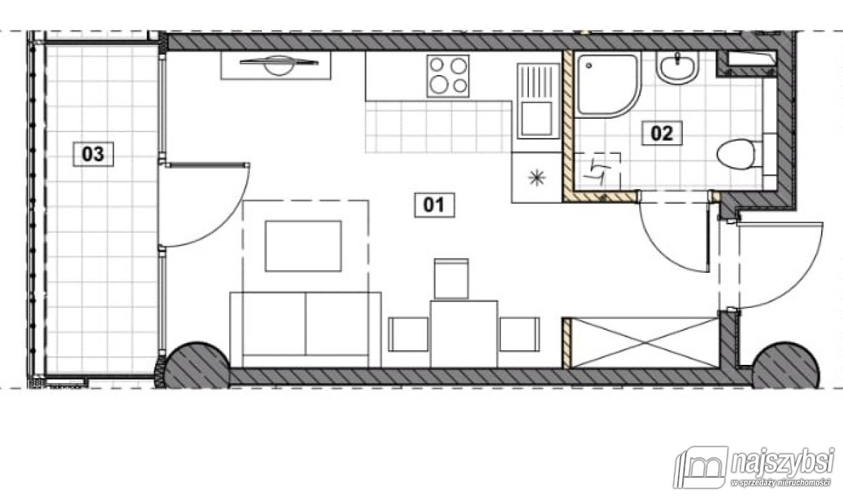 Szczecin - apartament w Hanza Tower  (16)