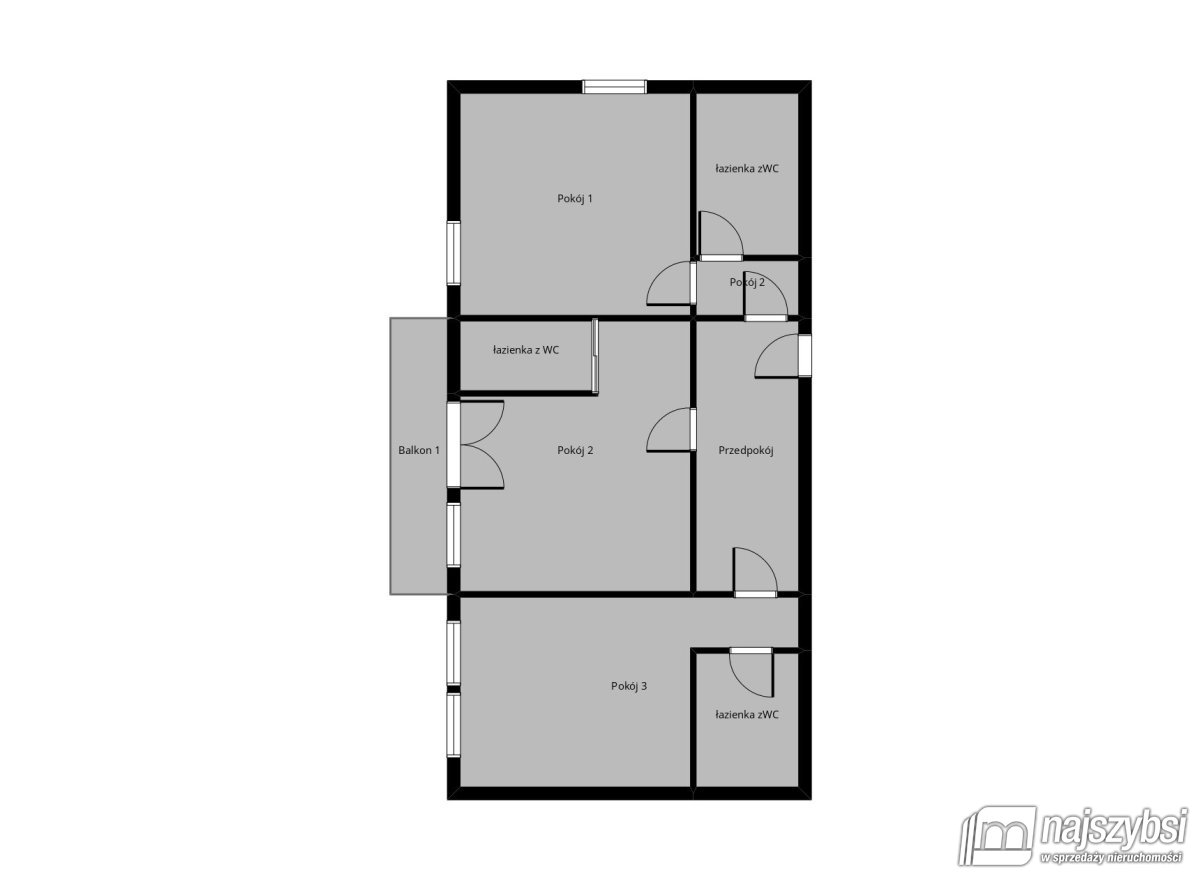 Goleniów-  Jasne 3-pokojowe mieszkanie (22)