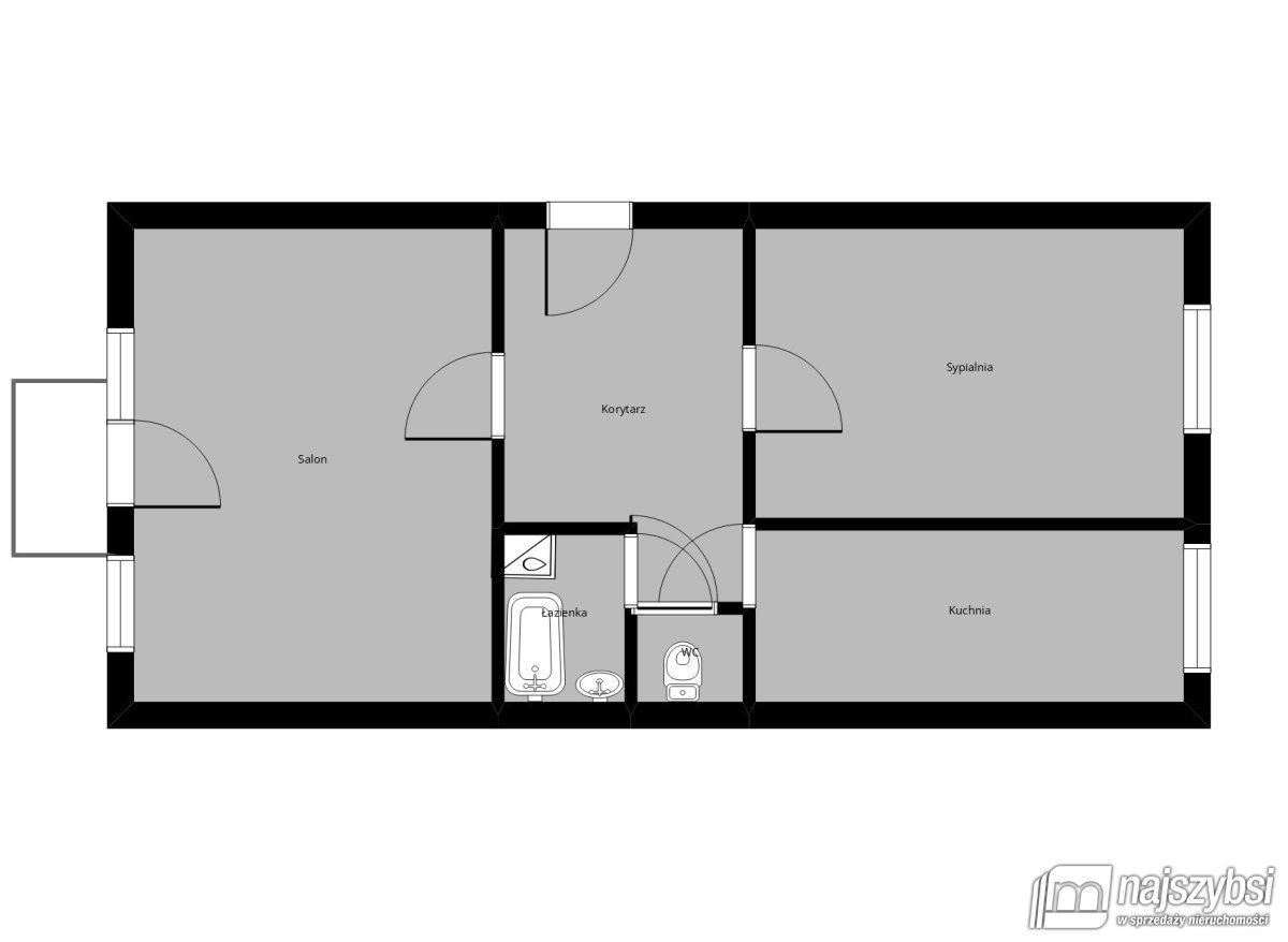 STARGARD- Mieszkanie 2-pokoje na sprzedaż 42m (20)
