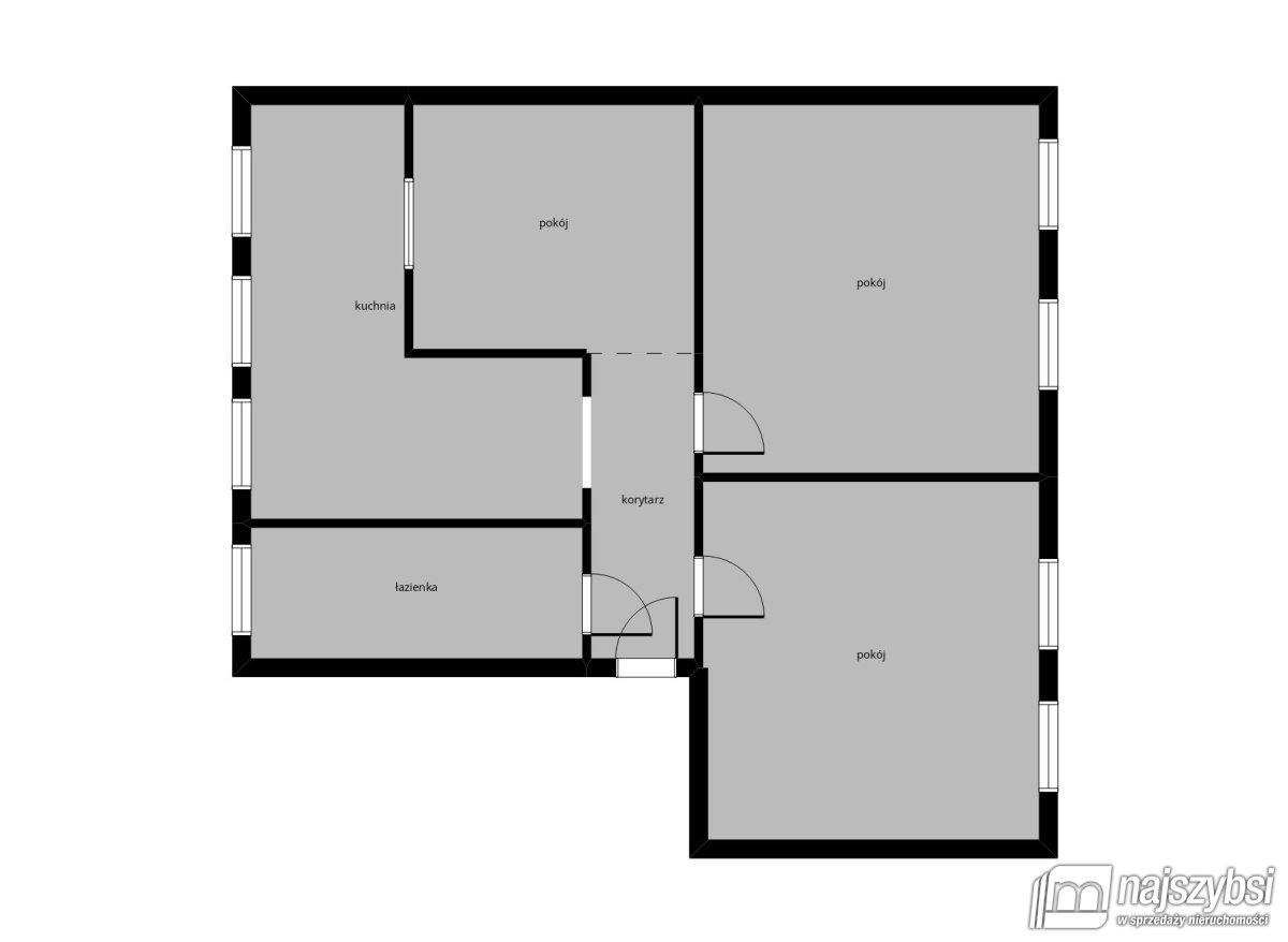 Szczecin - Wojska Polskiego, 3 pokoje, kamienica (2)