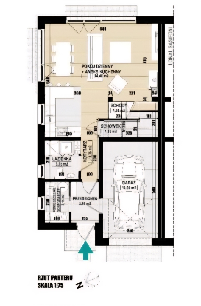 Bliźniaki- 5 pokoi, z garażem Mierzyn (6)