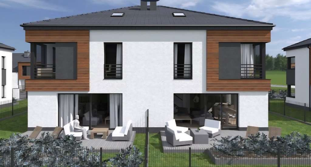 Bliźniaki- 5 pokoi, z garażem Mierzyn (8)