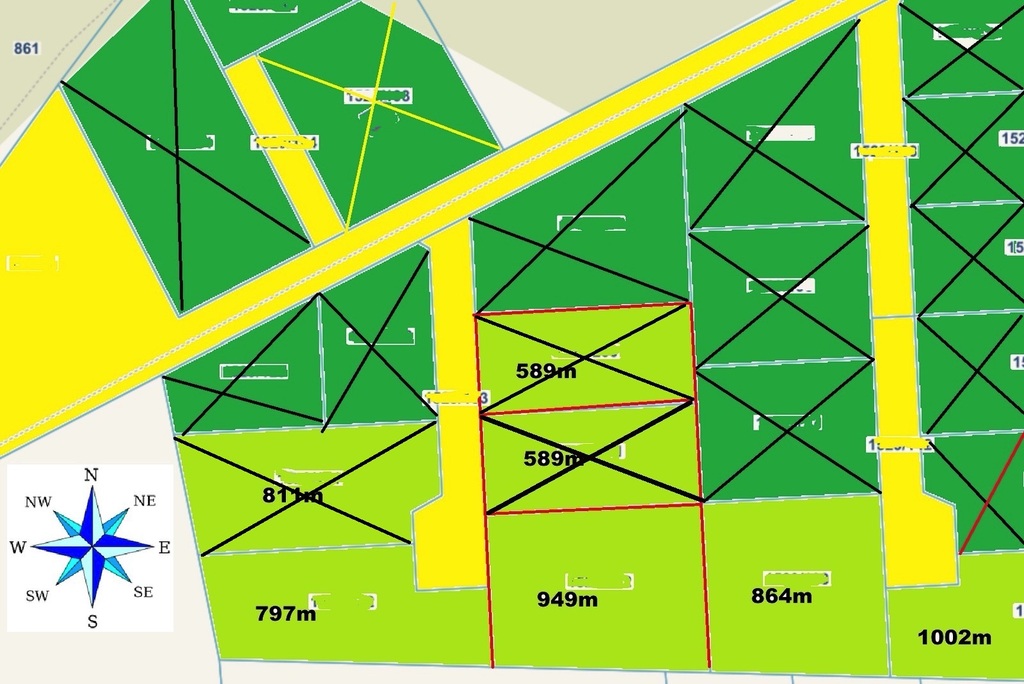 kompleks działek w Dobrej 250 zł/1m2 z WZ (2)