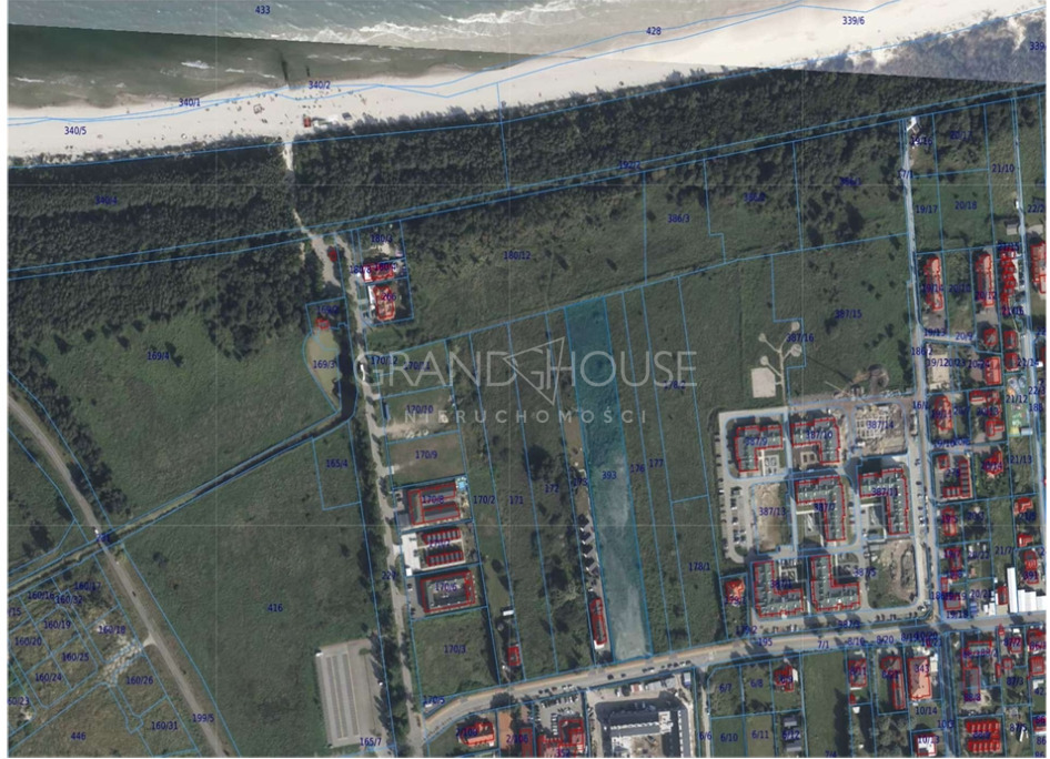 Grzybowo - działka UT, 50% w pasie nadmorskim (1)