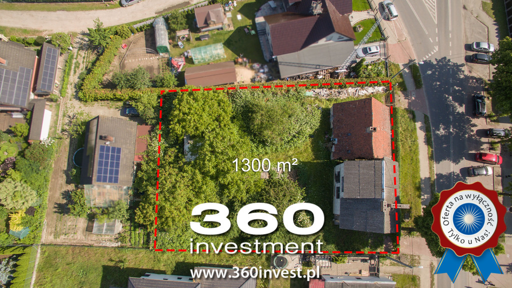Działka 1300 m2 z Potencjałem! budynek stan surowy (2)