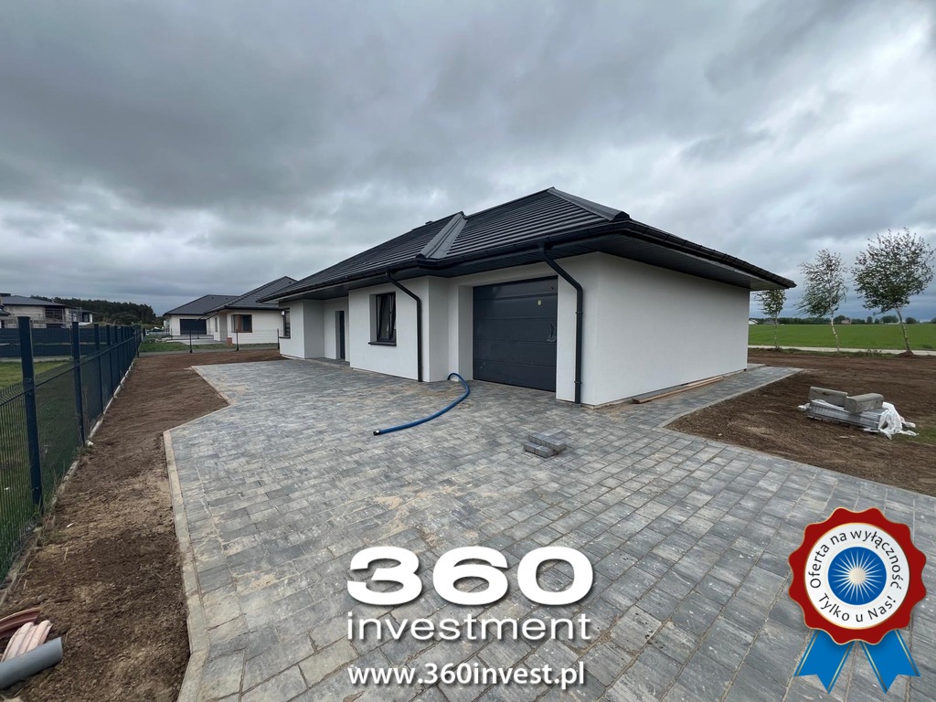 Nowy dom wolnostojący parterowy 4 pok, garaż (10)