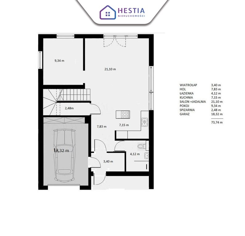 Przestronny bliźniak, garaż, ogród, Mierzyn! (5)