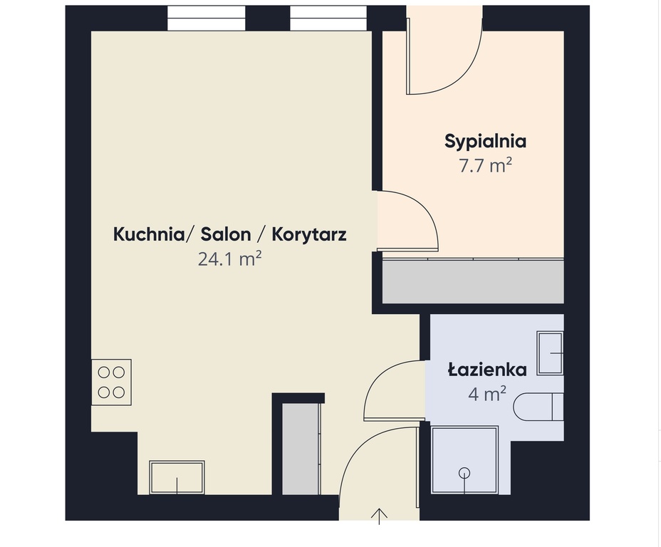Osiedle Platan, 2 pokoje, winda, 15 min na plażę. (10)